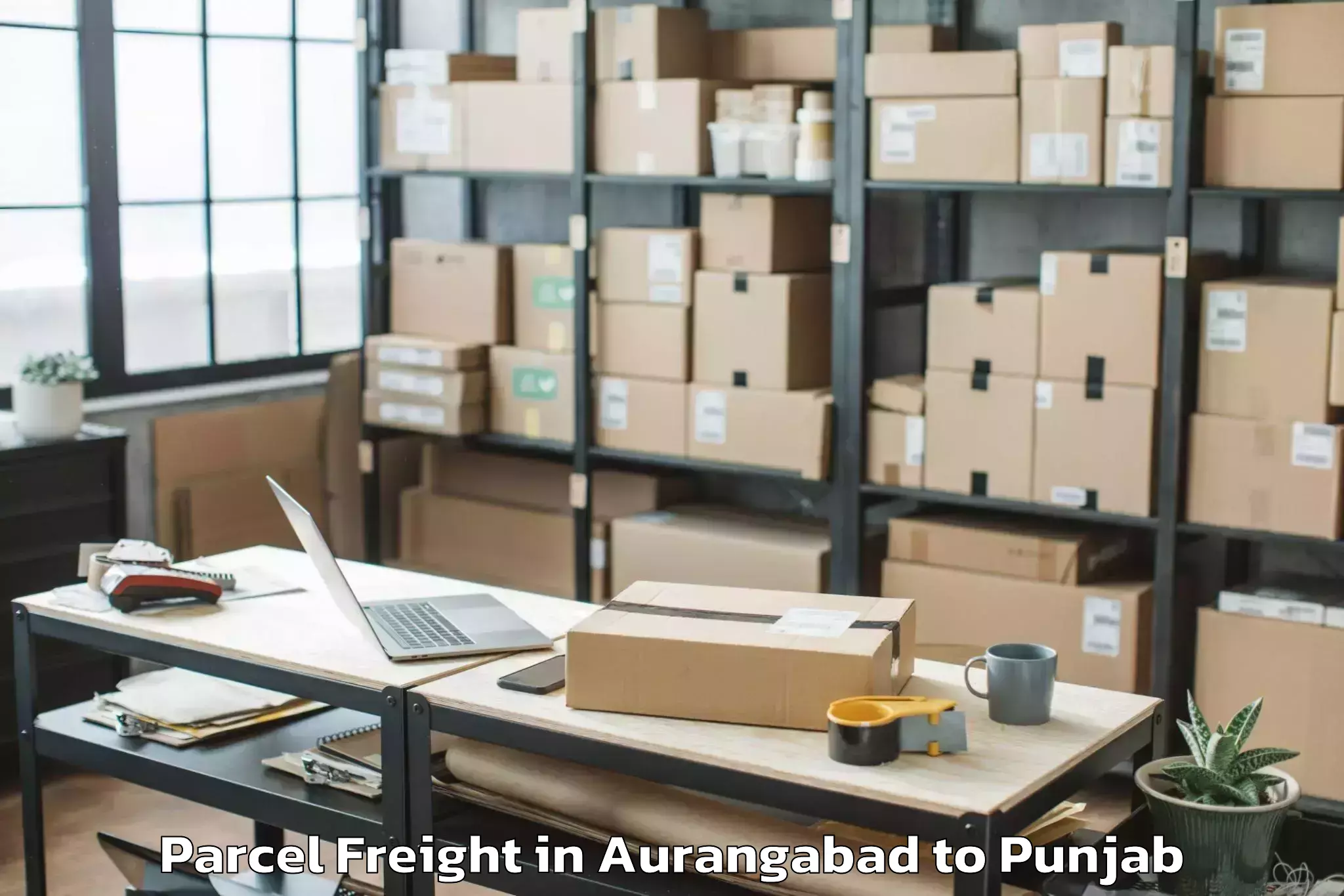 Book Aurangabad to Mukerian Parcel Freight Online